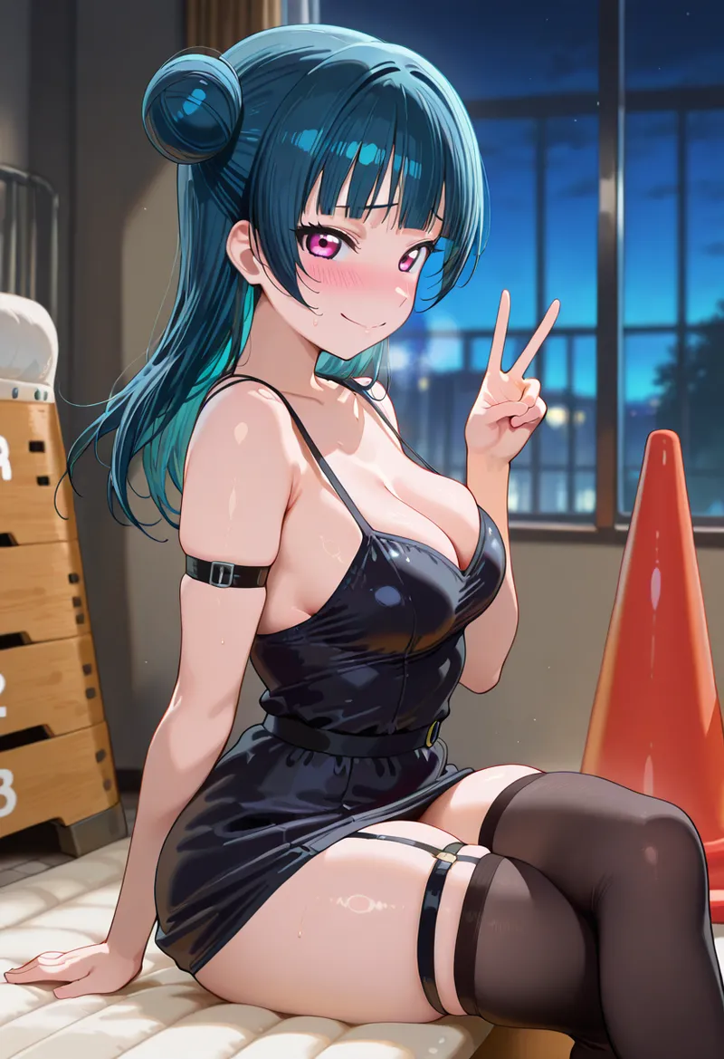 Nankoai Yoshiko Tsushima - Night Livestream Love Live Sunshine - Image 41