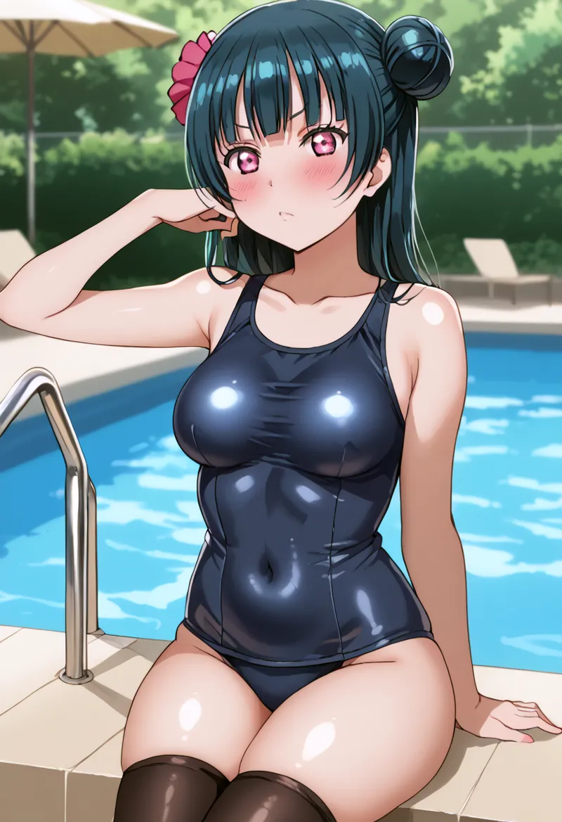 Nankoai Yoshiko Tsushima -Pool Activity Love Live Sunshine - Image 1