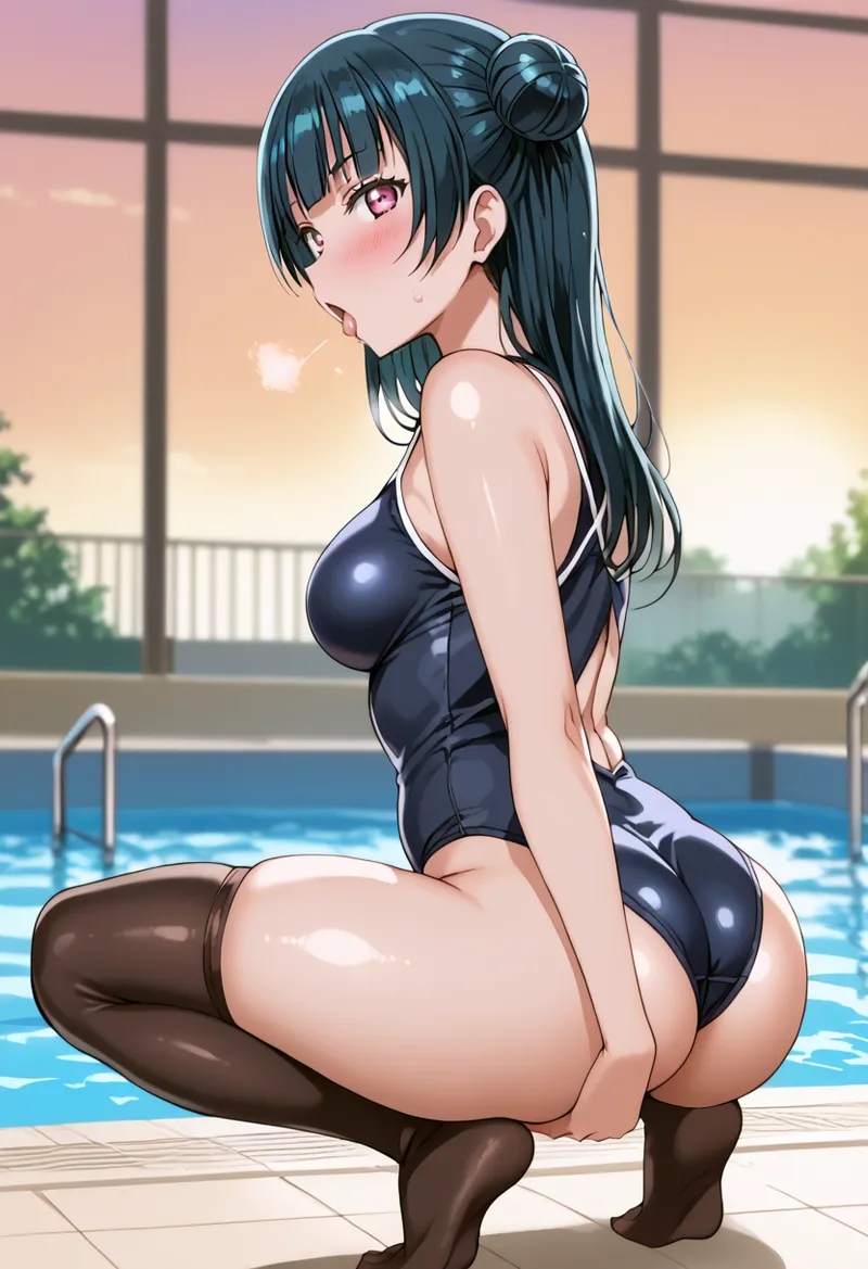Nankoai Yoshiko Tsushima -Pool Activity Love Live Sunshine - Image 102