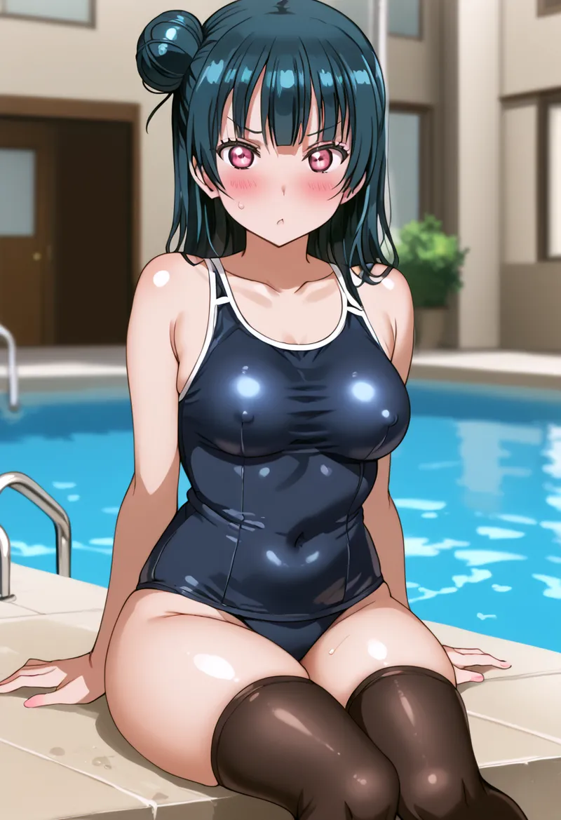 Nankoai Yoshiko Tsushima -Pool Activity Love Live Sunshine - Image 12