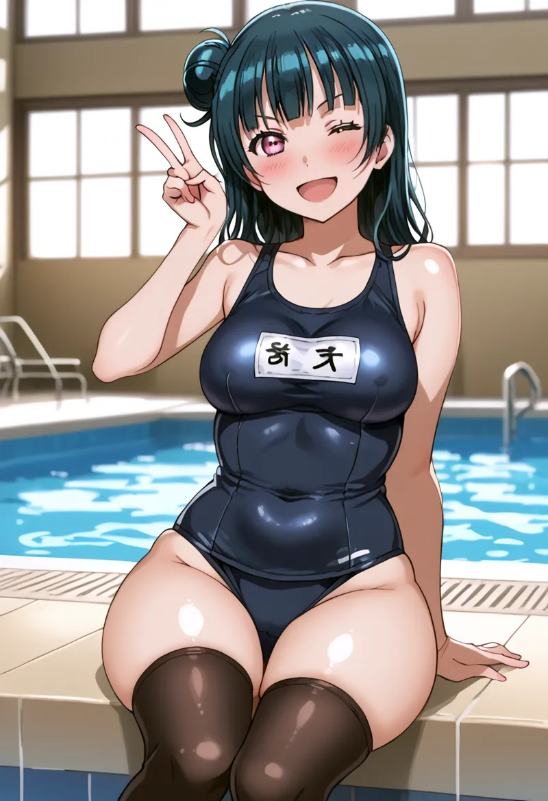 Nankoai Yoshiko Tsushima -Pool Activity Love Live Sunshine - Image 19