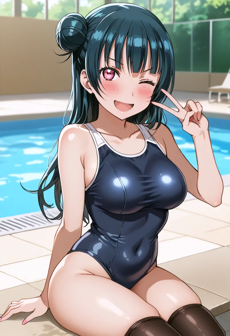 Nankoai Yoshiko Tsushima -Pool Activity Love Live Sunshine - Image 20