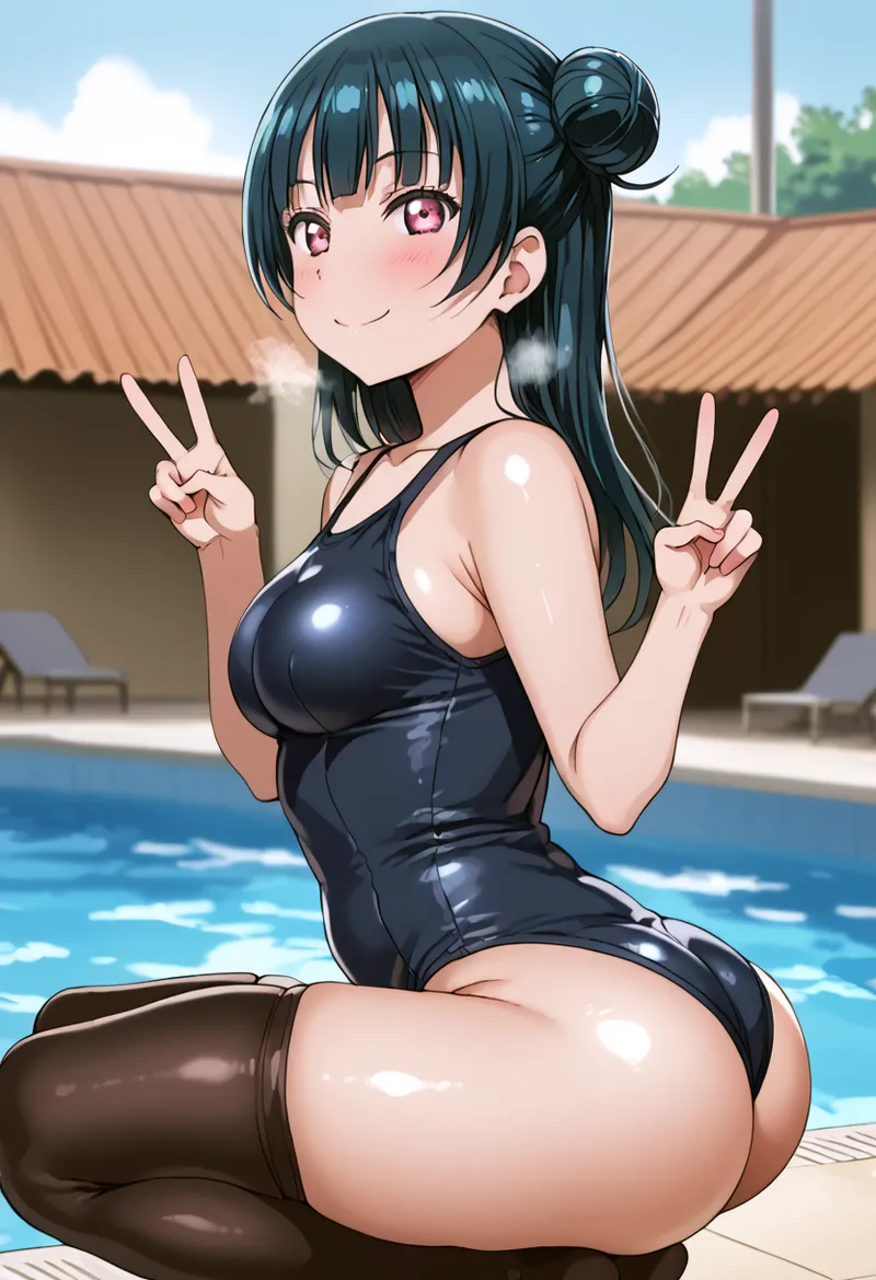 Nankoai Yoshiko Tsushima -Pool Activity Love Live Sunshine - Image 29