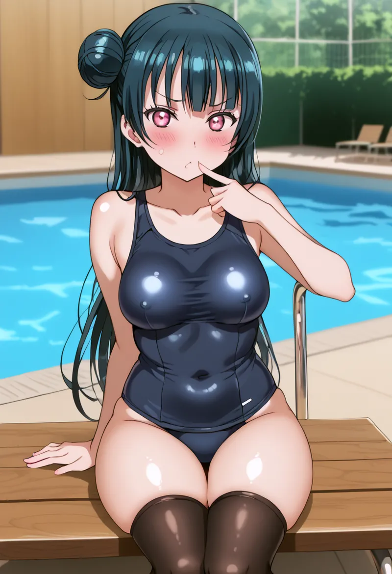 Nankoai Yoshiko Tsushima -Pool Activity Love Live Sunshine - Image 4