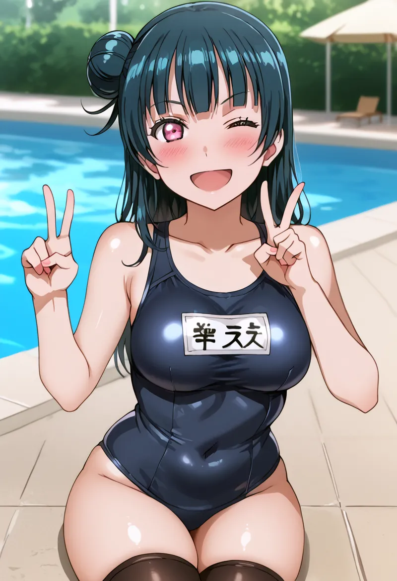 Nankoai Yoshiko Tsushima -Pool Activity Love Live Sunshine - Image 53