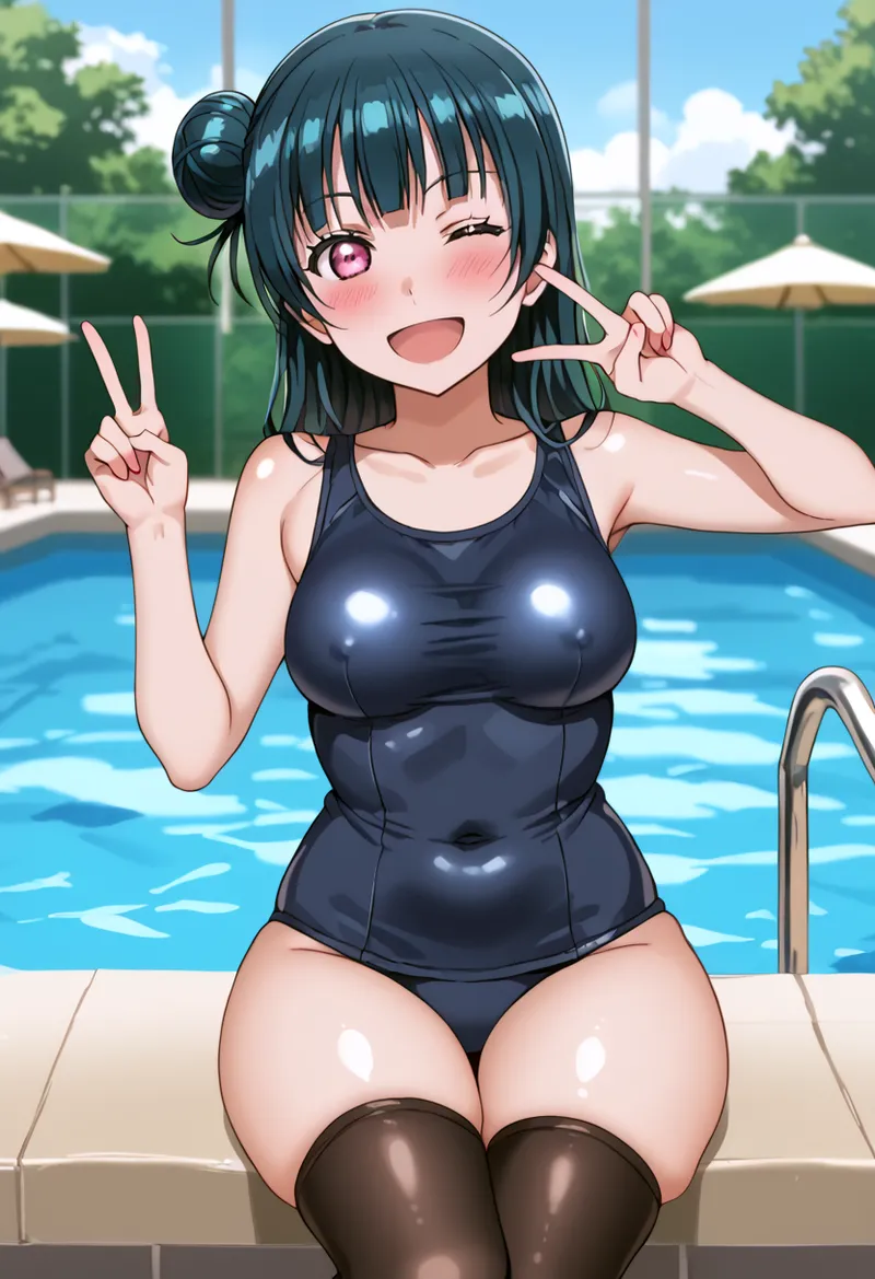 Nankoai Yoshiko Tsushima -Pool Activity Love Live Sunshine - Image 58