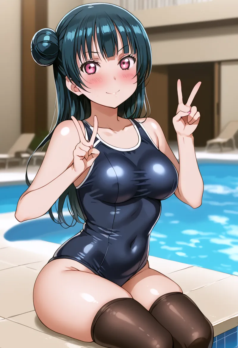 Nankoai Yoshiko Tsushima -Pool Activity Love Live Sunshine - Image 63
