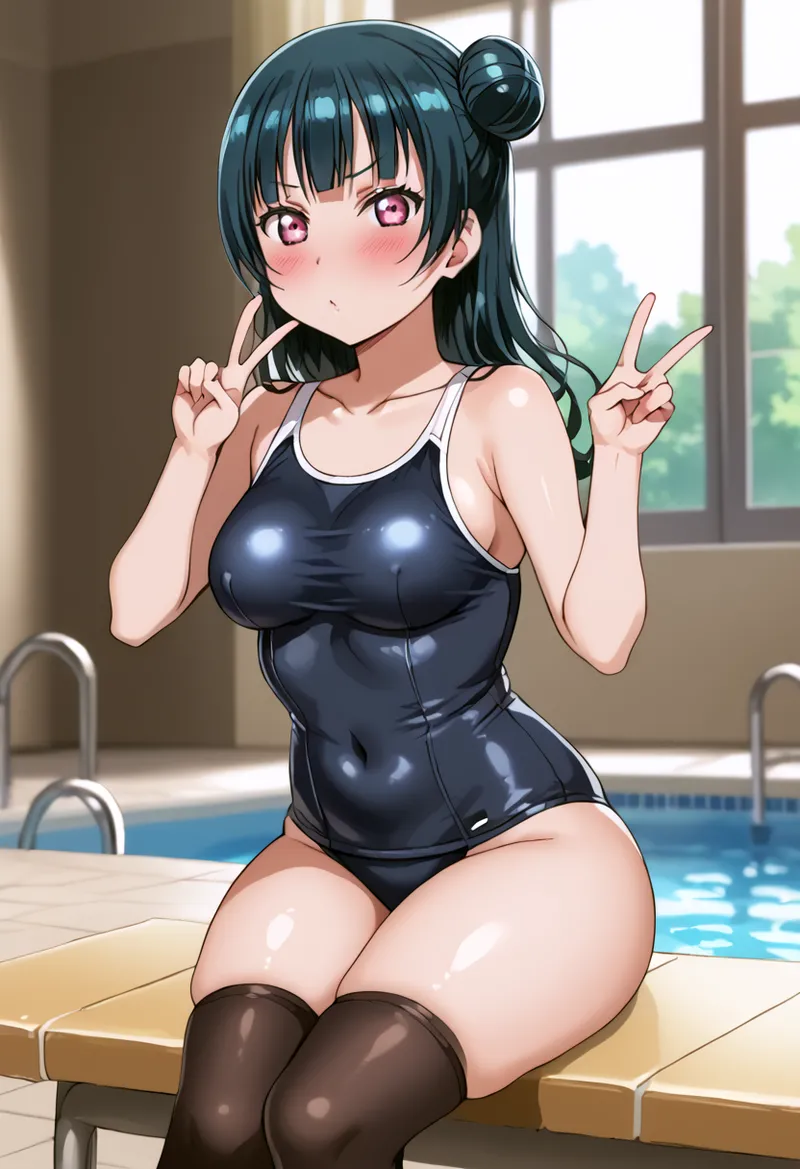 Nankoai Yoshiko Tsushima -Pool Activity Love Live Sunshine - Image 64
