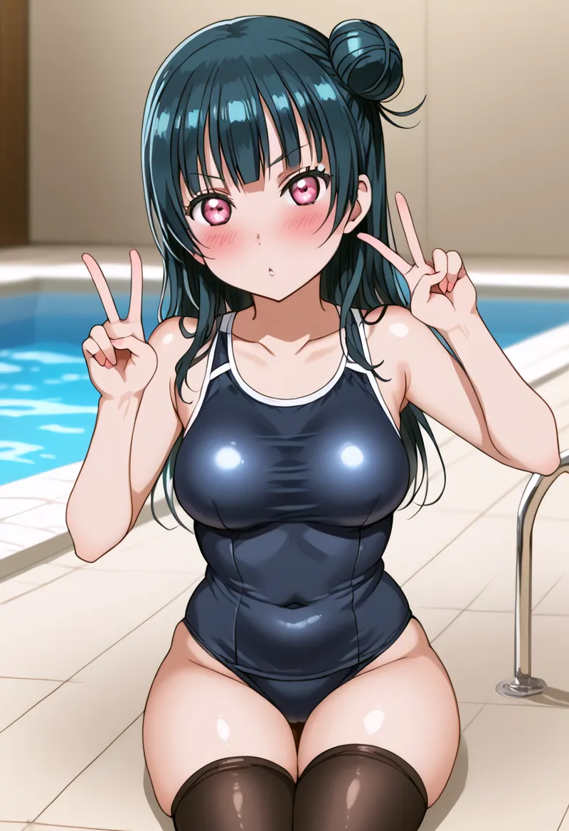 Nankoai Yoshiko Tsushima -Pool Activity Love Live Sunshine - Image 65