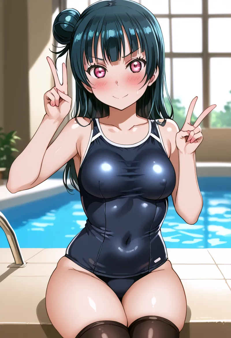 Nankoai Yoshiko Tsushima -Pool Activity Love Live Sunshine - Image 67