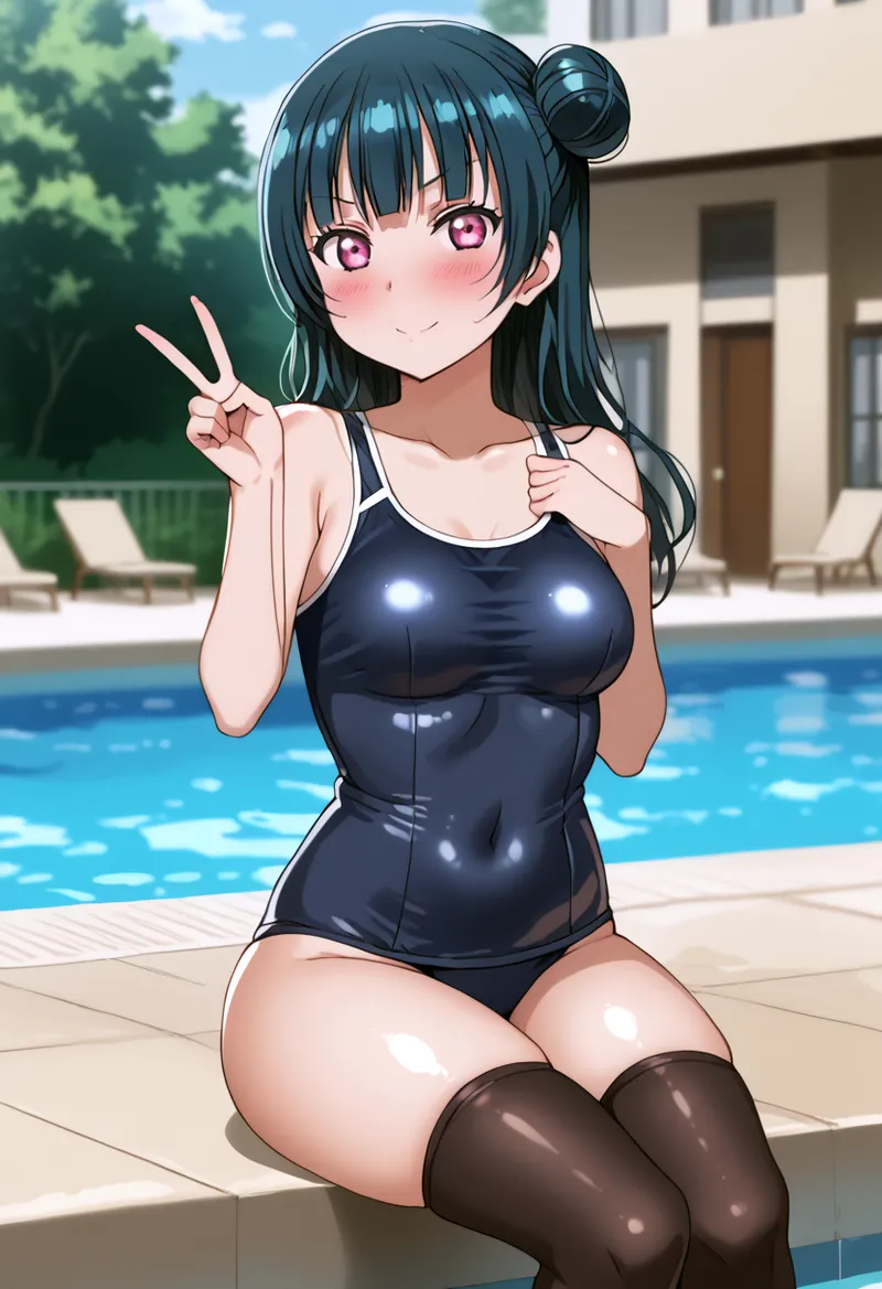 Nankoai Yoshiko Tsushima -Pool Activity Love Live Sunshine - Image 70
