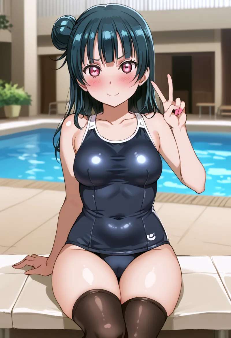 Nankoai Yoshiko Tsushima -Pool Activity Love Live Sunshine - Image 71