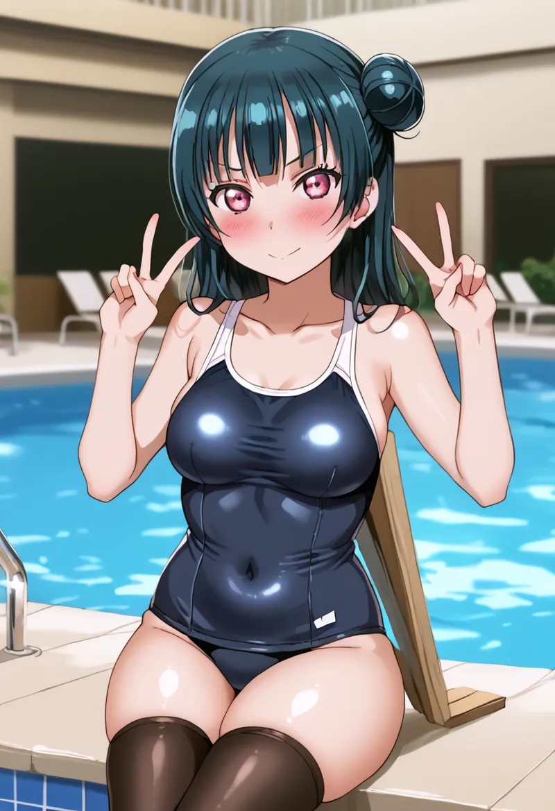 Nankoai Yoshiko Tsushima -Pool Activity Love Live Sunshine - Image 72