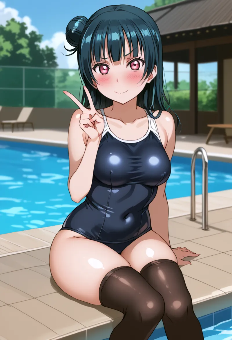 Nankoai Yoshiko Tsushima -Pool Activity Love Live Sunshine - Image 73