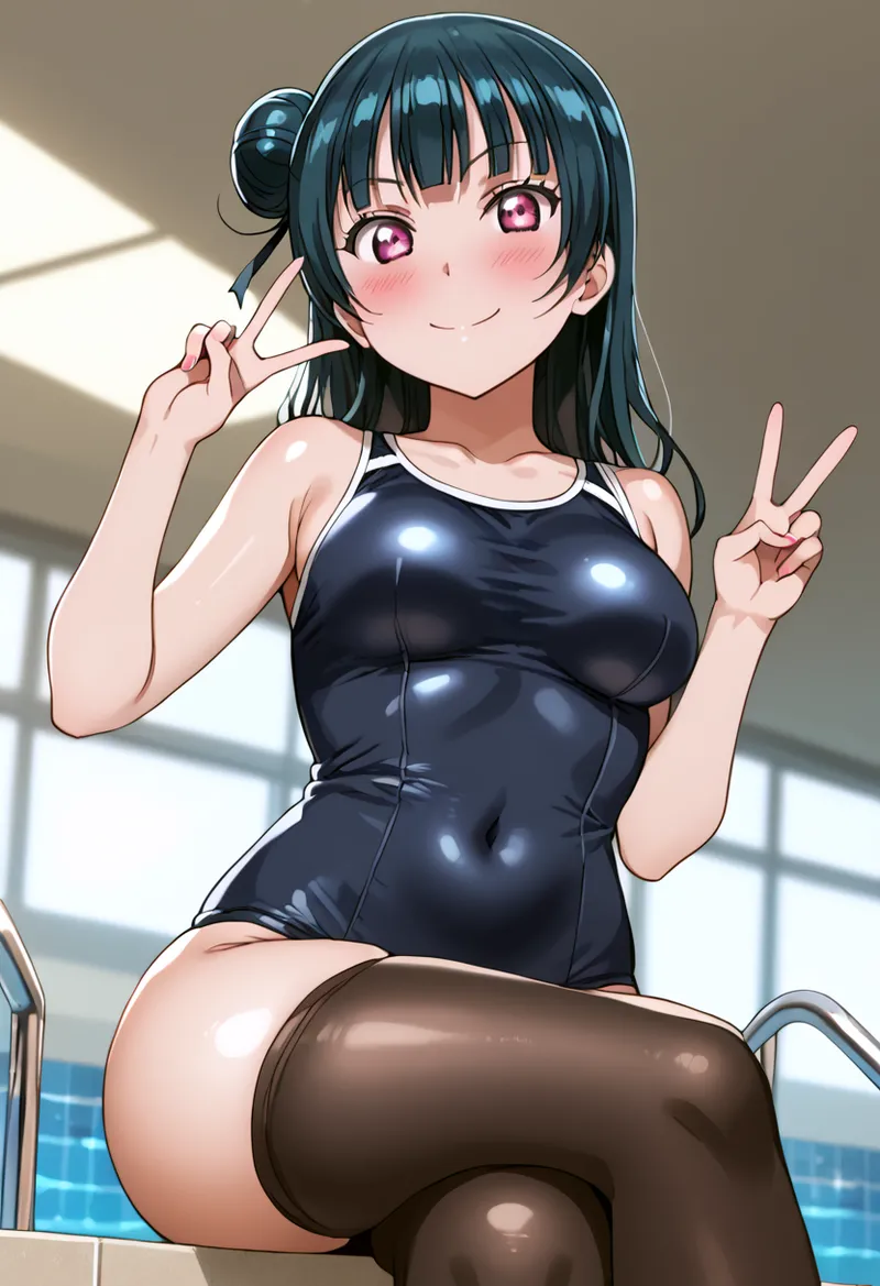 Nankoai Yoshiko Tsushima -Pool Activity Love Live Sunshine - Image 79