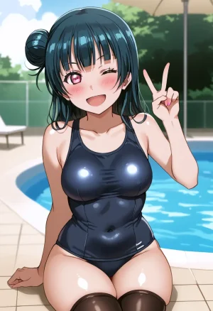 Nankoai Yoshiko Tsushima -Pool Activity Love Live Sunshine - Page 24
