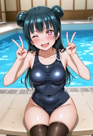 Nankoai Yoshiko Tsushima -Pool Activity Love Live Sunshine - Page 51