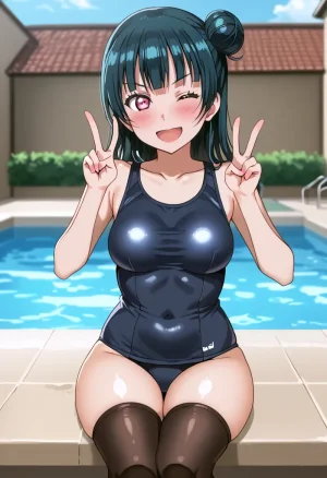 Nankoai Yoshiko Tsushima -Pool Activity Love Live Sunshine - Page 52