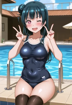 Nankoai Yoshiko Tsushima -Pool Activity Love Live Sunshine - Page 54