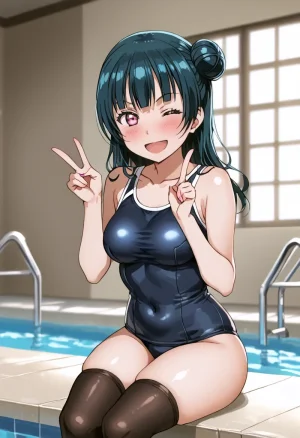 Nankoai Yoshiko Tsushima -Pool Activity Love Live Sunshine - Page 55