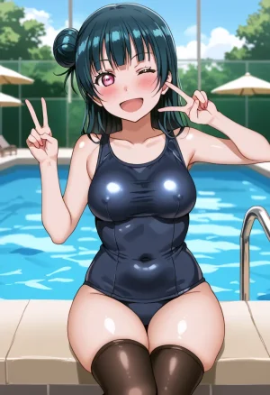 Nankoai Yoshiko Tsushima -Pool Activity Love Live Sunshine - Page 58
