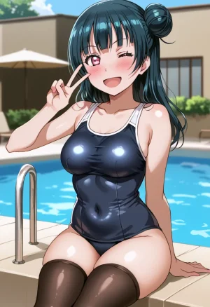 Nankoai Yoshiko Tsushima -Pool Activity Love Live Sunshine - Page 59