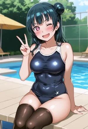 Nankoai Yoshiko Tsushima -Pool Activity Love Live Sunshine - Page 61