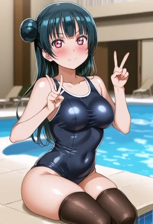 Nankoai Yoshiko Tsushima -Pool Activity Love Live Sunshine - Page 63