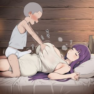 nao乳業While staying in a certain village, Fern is left to house-sit alone for a few days, only to have the thing she was entrusted with wreak absolute havoc. - Page 37