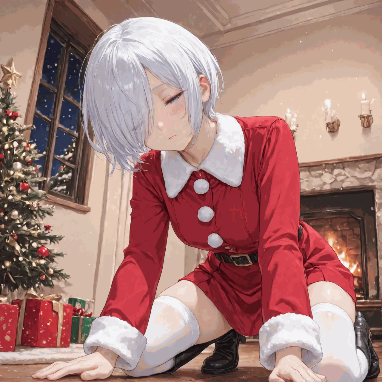 NaughtyCutiess - Angel KOF Christmas Patreon - Image 1