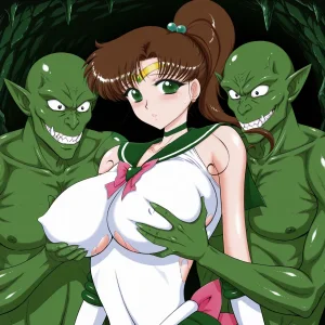 Nekostars Bishoujo Senshis VS Goblins Kuroinu Juu Black Dog Lora generatedOngoing - Page 55