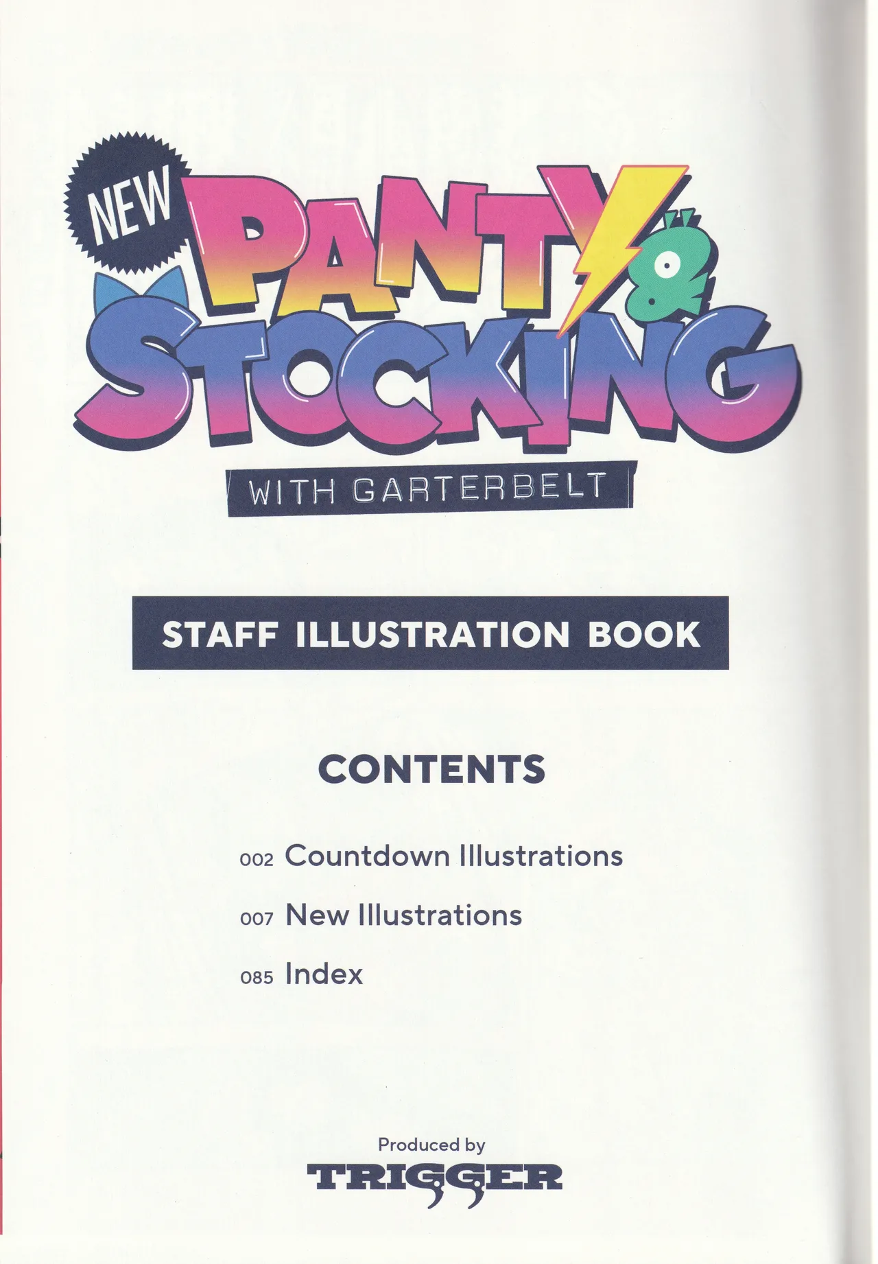 New Panty and Stocking with Garterbelt Staff Illustration Book - Image 2
