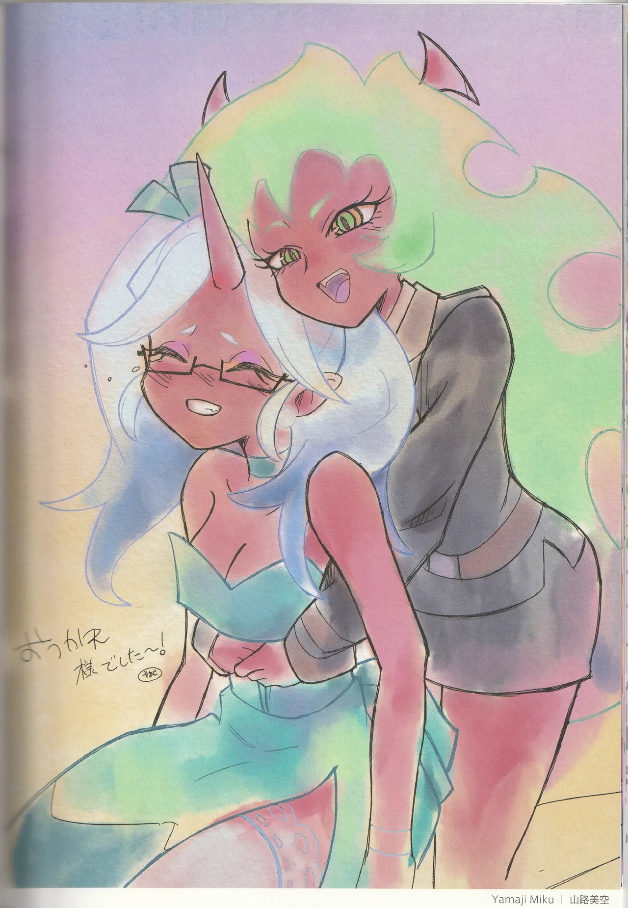 New Panty and Stocking with Garterbelt Staff Illustration Book - Image 63