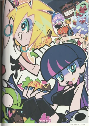 New Panty and Stocking with Garterbelt Staff Illustration Book - Page 45