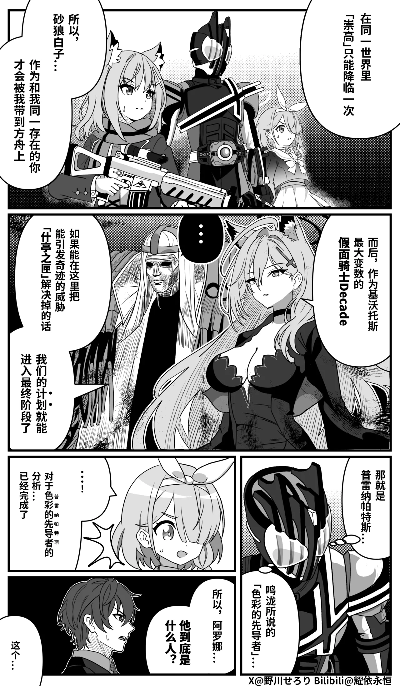 Nogawa Seroly Schale no Kadoya Tsukasa Sensei Gainen 夏莱的门矢士老师概念 Chinese - Image 196