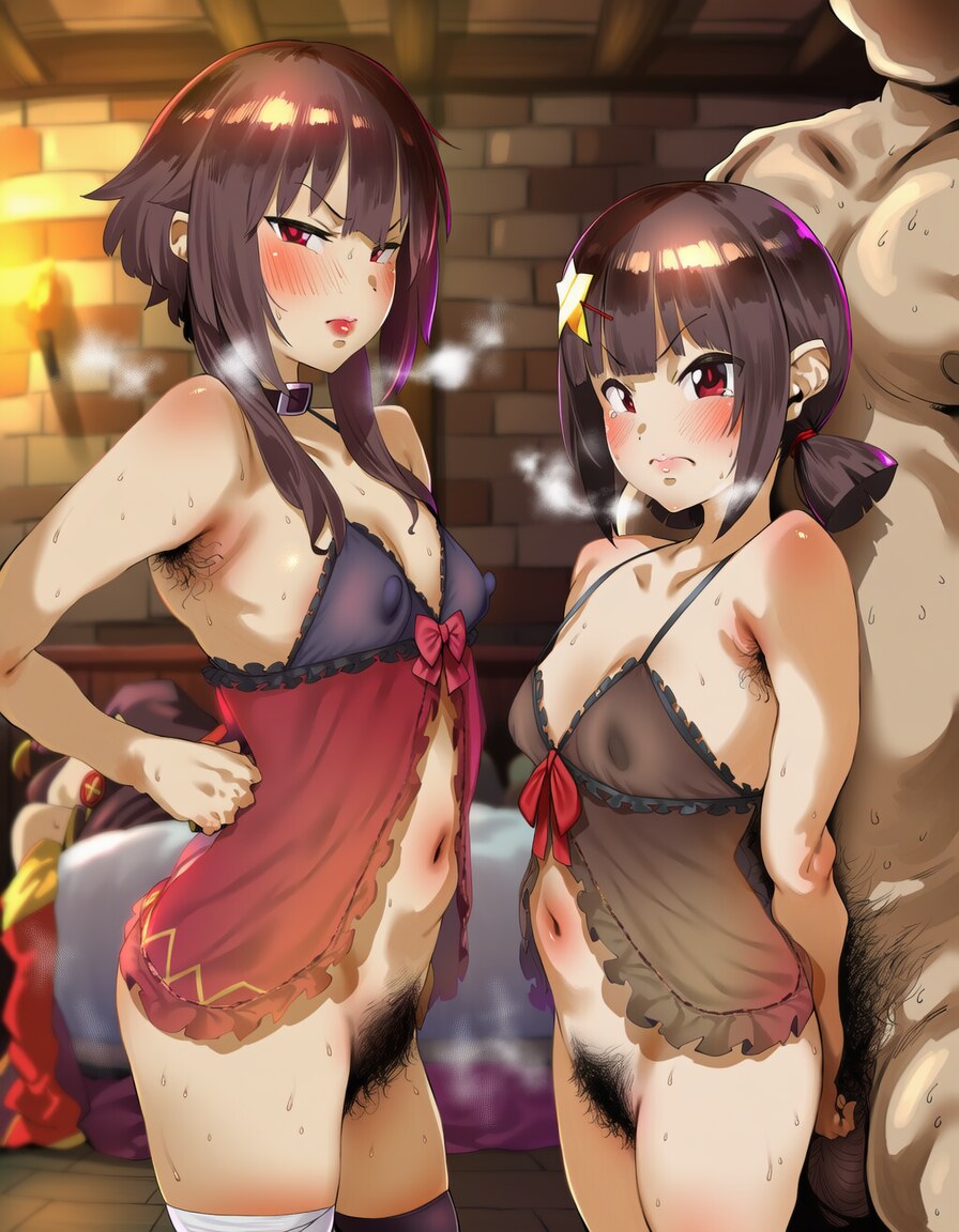 O3_aiArt イヤイヤご奉仕パコしているめぐみんこめっこ - Image 4