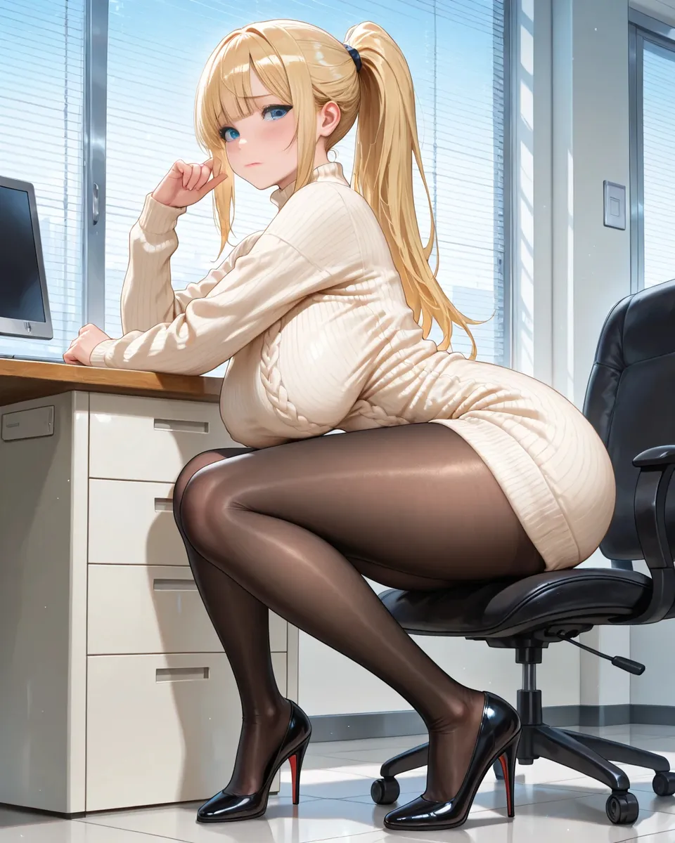 Office Sexy Lady, Pantyhose 01 A.I. - Image 101