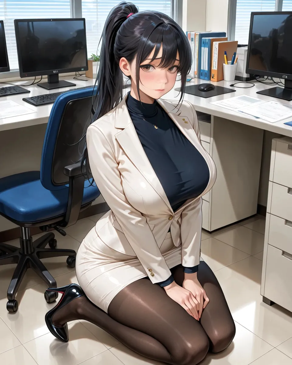 Office Sexy Lady, Pantyhose 01 A.I. - Image 117