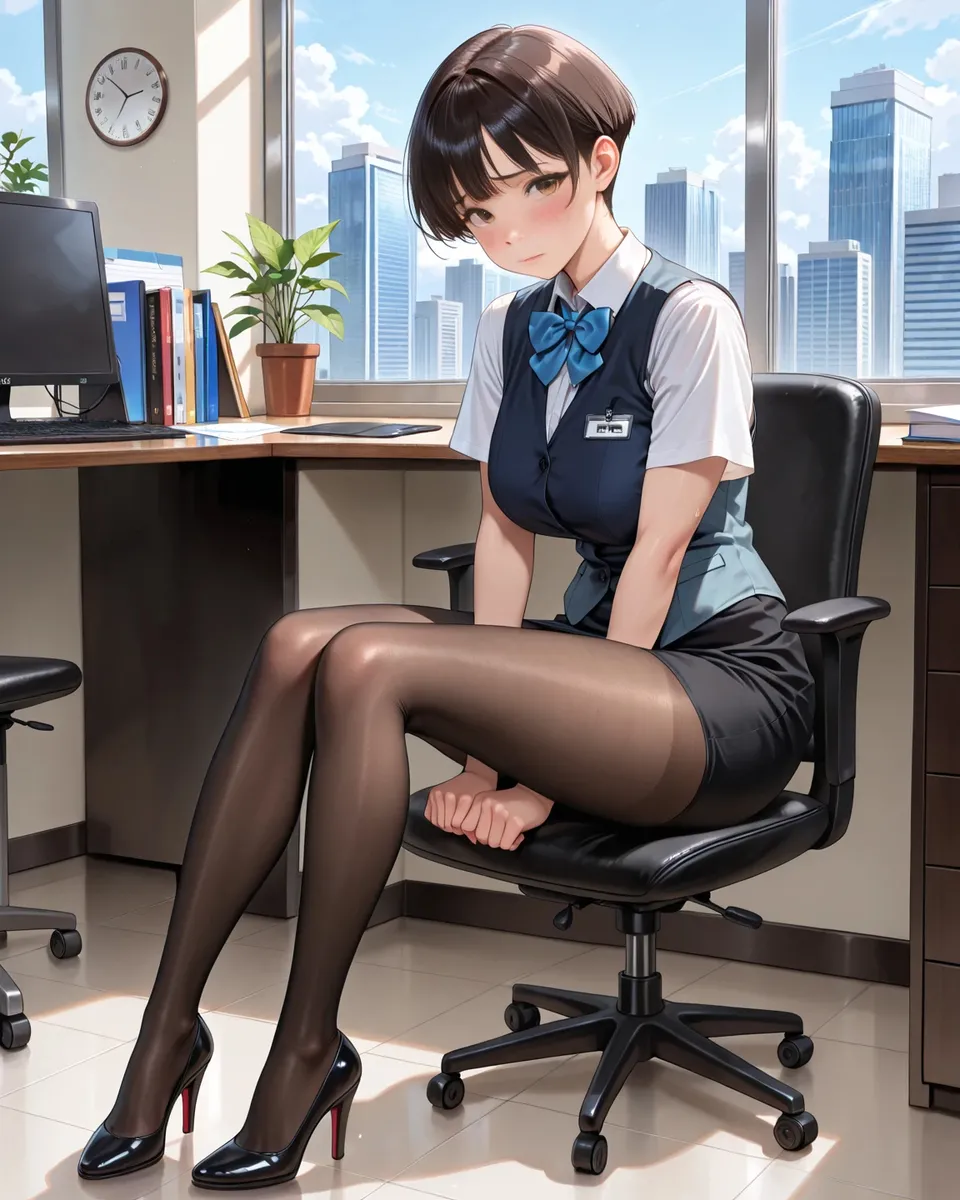 Office Sexy Lady, Pantyhose 01 A.I. - Image 122