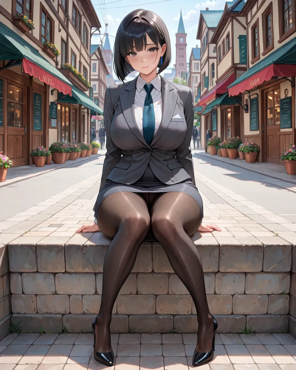 Office Sexy Lady, Pantyhose 01 A.I. - Image 140