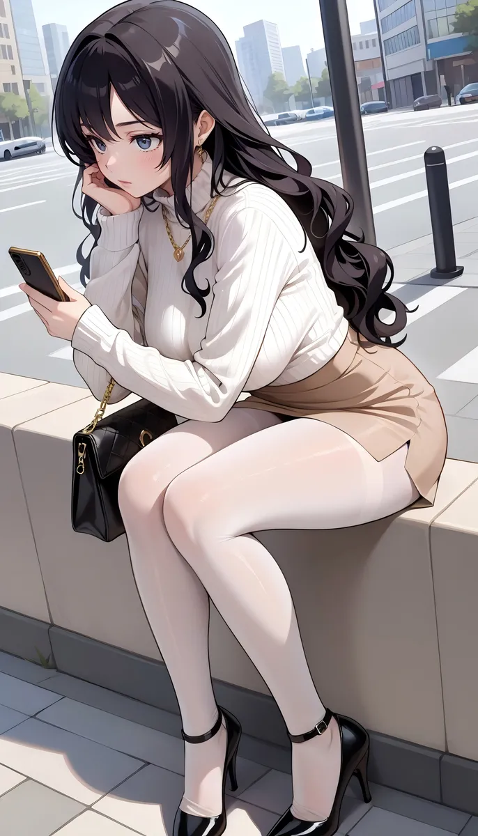 Office Sexy Lady, Pantyhose 01 A.I. - Image 142