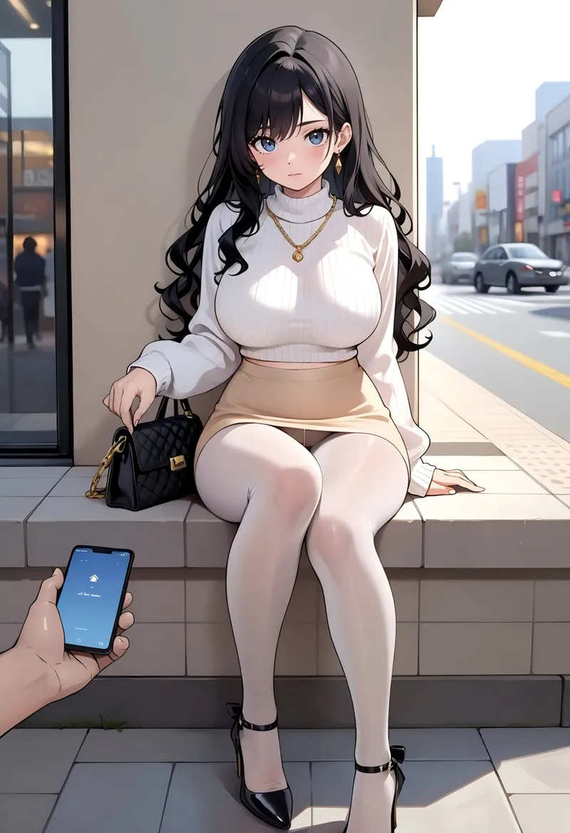 Office Sexy Lady, Pantyhose 01 A.I. - Image 143