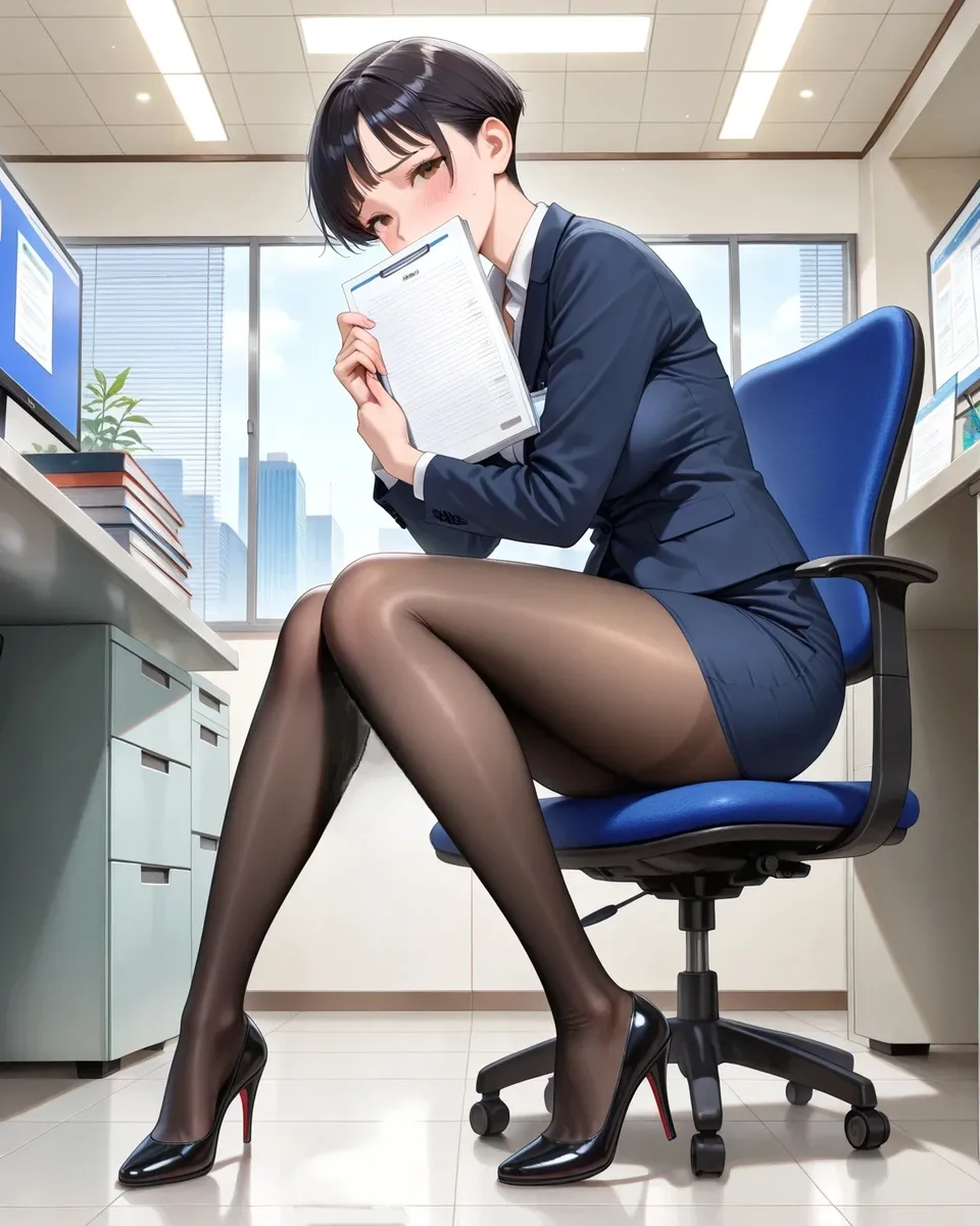 Office Sexy Lady, Pantyhose 01 A.I. - Image 155