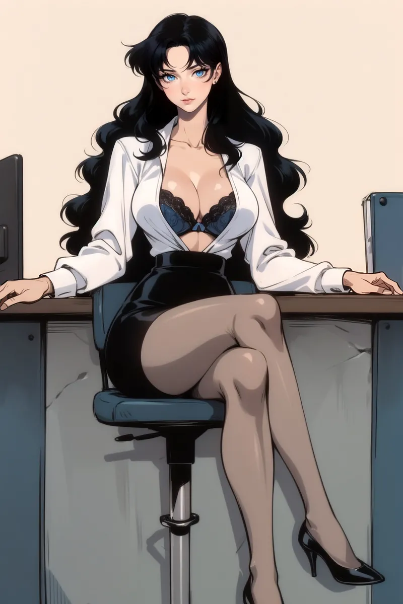 Office Sexy Lady, Pantyhose 01 A.I. - Image 16