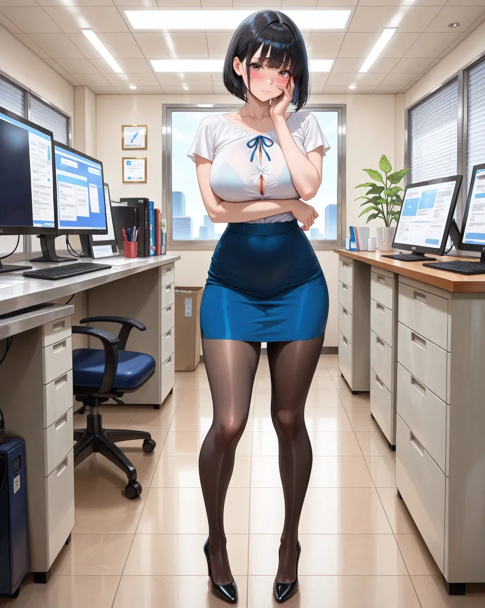 Office Sexy Lady, Pantyhose 01 A.I. - Image 186