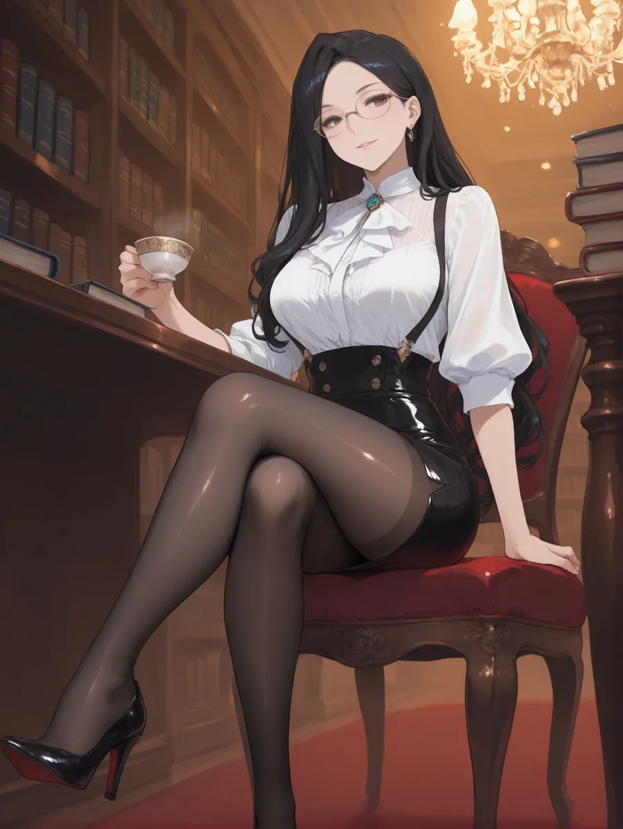 Office Sexy Lady, Pantyhose 01 A.I. - Image 32