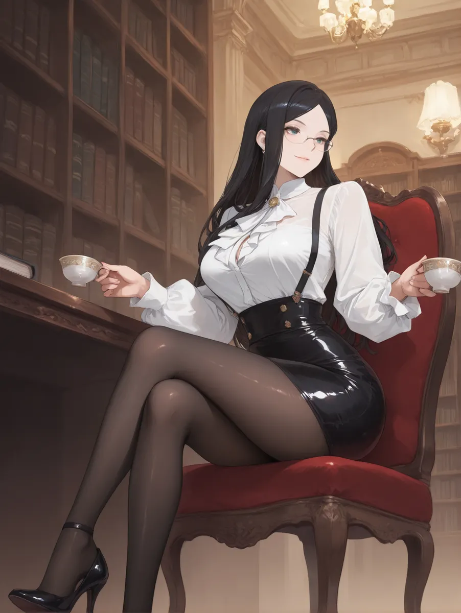 Office Sexy Lady, Pantyhose 01 A.I. - Image 34