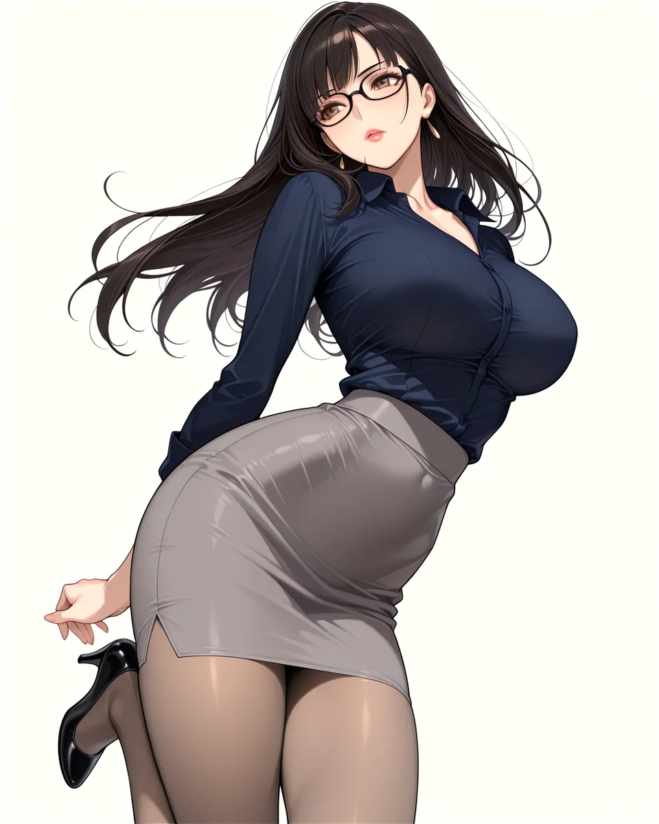 Office Sexy Lady, Pantyhose 01 A.I. - Image 43