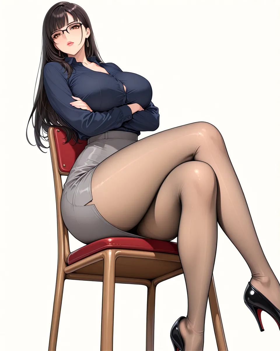 Office Sexy Lady, Pantyhose 01 A.I. - Image 44