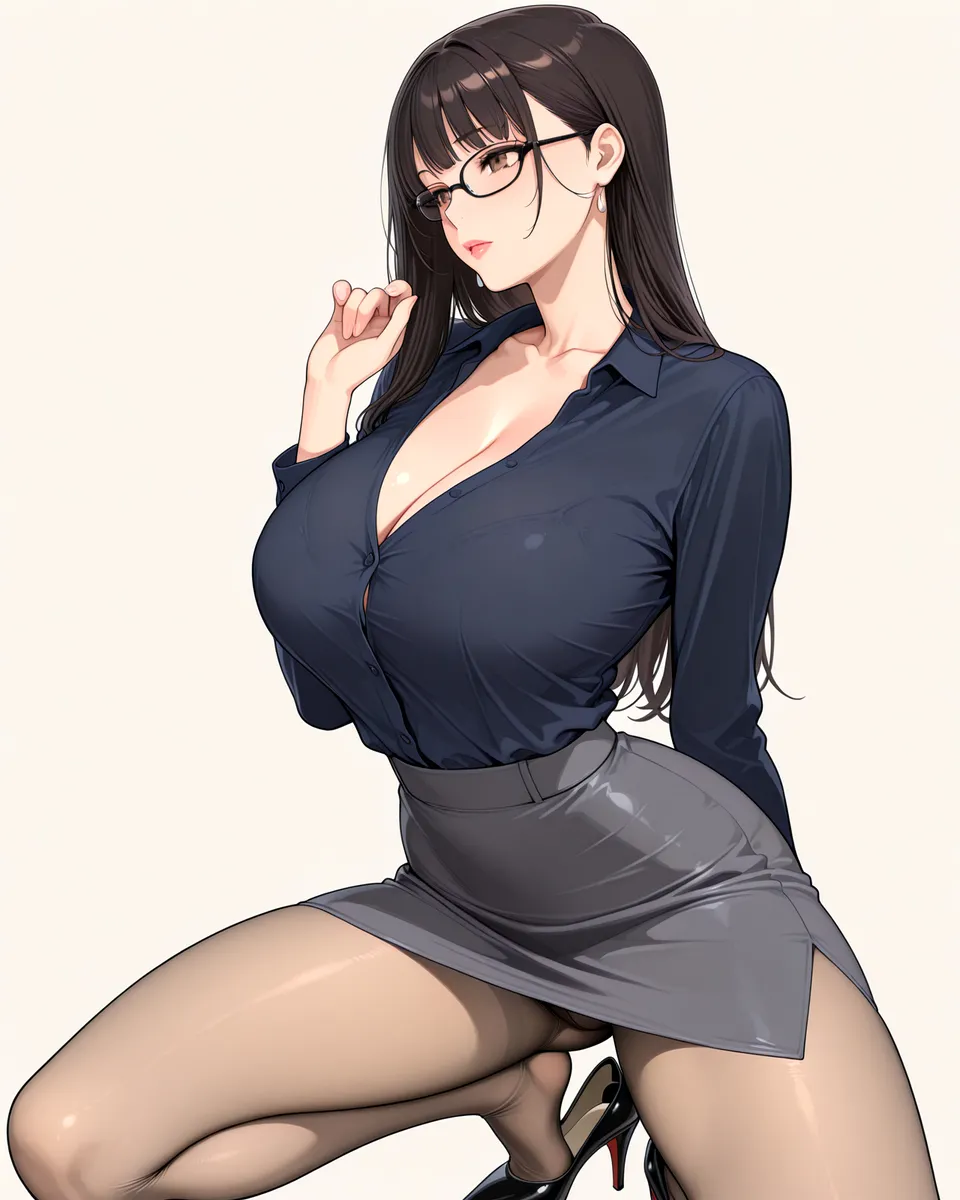 Office Sexy Lady, Pantyhose 01 A.I. - Image 50